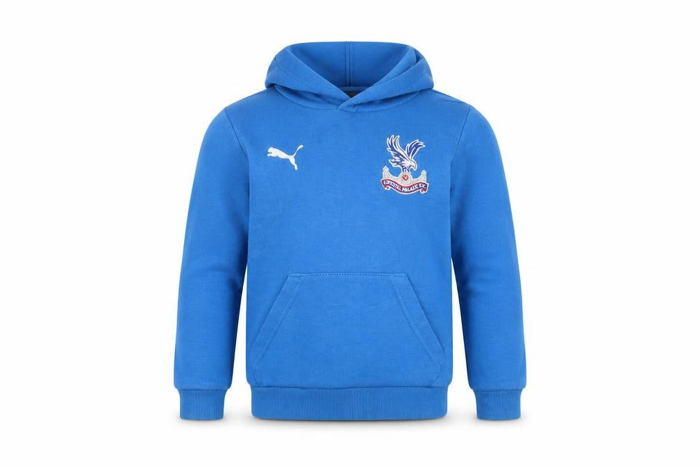 Puma Boys Blue Embroidered Hoodie XS
