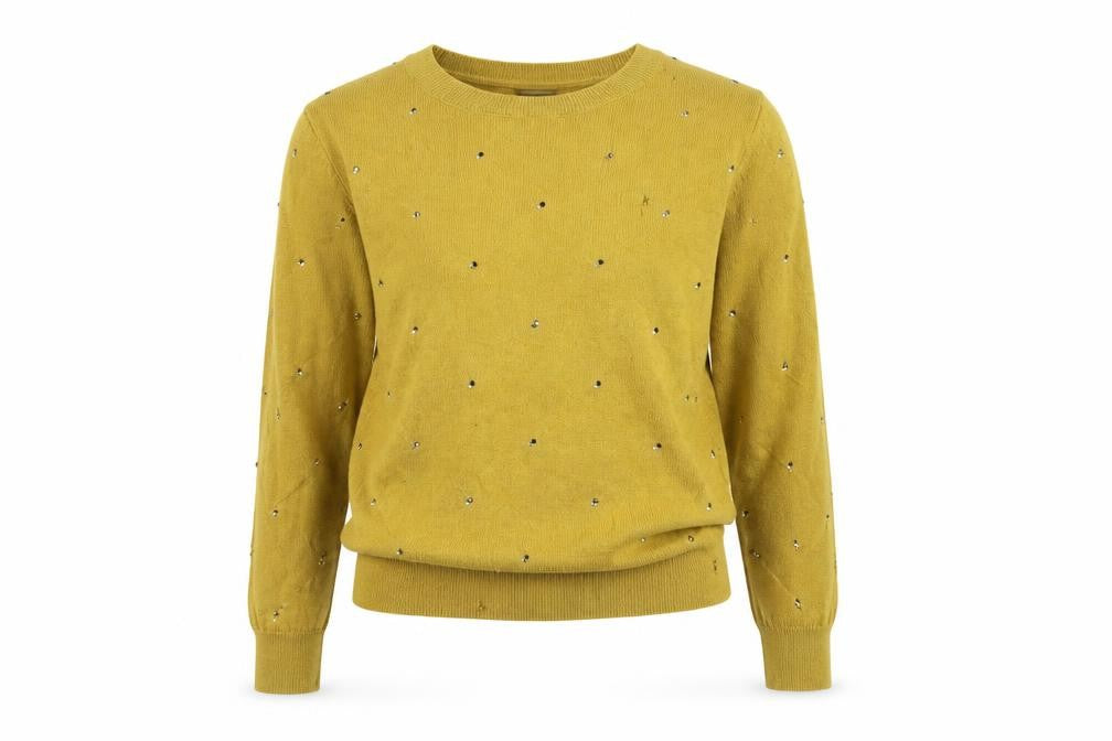 L.K. Bennett Women's Yellow Pullover Jumper Size S