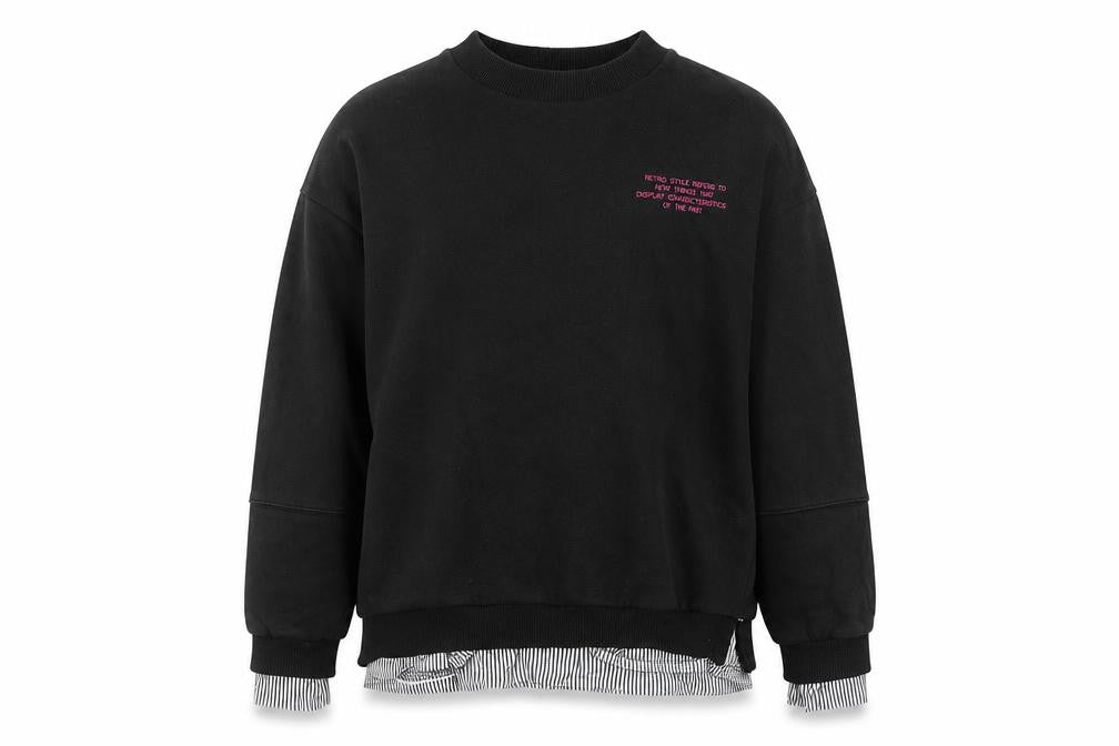 Girls Black Pullover Sweatshirt - Size 18