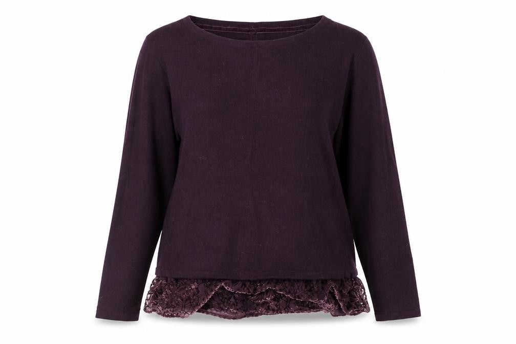 White Stuff Women's Purple Pullover Jumper Size 12