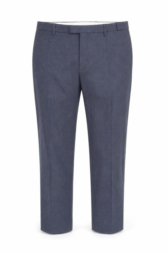 Marks & Spencer Men's Blue Regular Fit Trousers