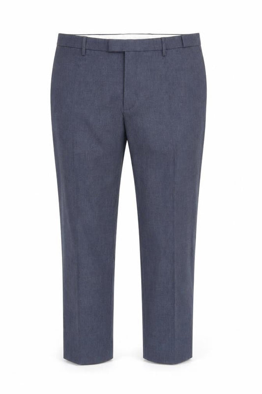Marks & Spencer Men's Blue Regular Fit Trousers
