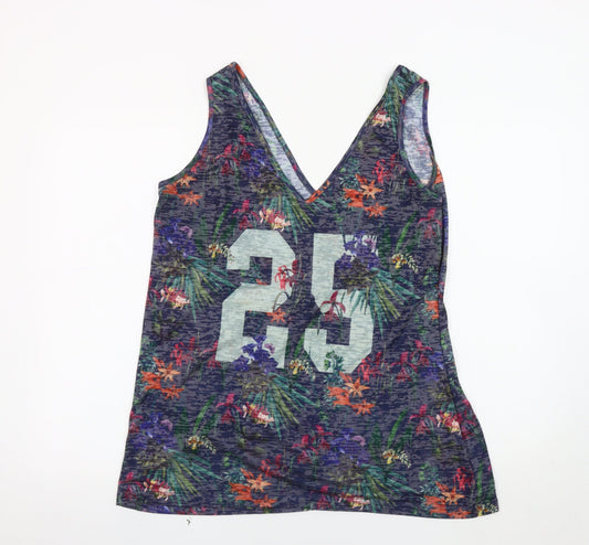 Next Women's Multicoloured Floral Tank Top Size 16
