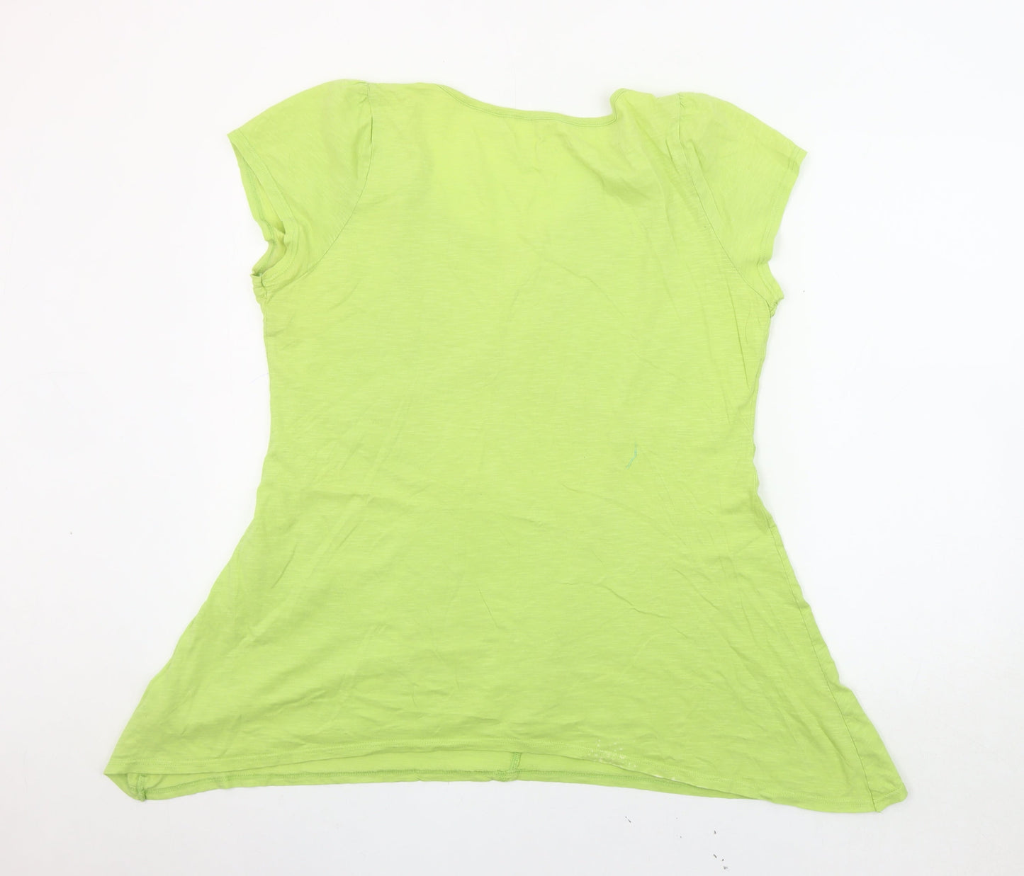 BHS Women's Green Size 20 Cotton T-Shirt