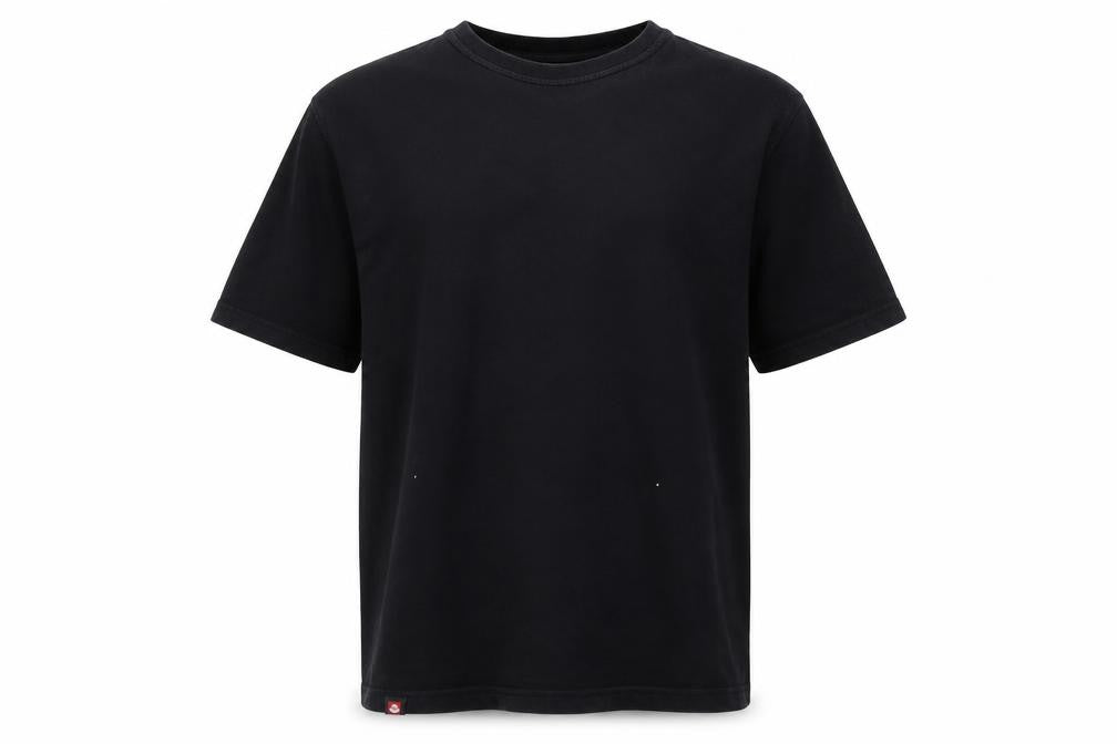 Saltrock Men's Black Crew Neck T-Shirt, Size S, Cotton