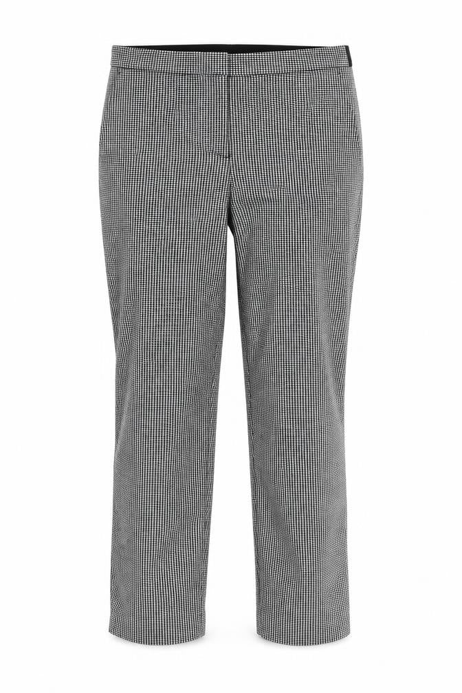 Zara Women's Black Houndstooth Straight Trousers L