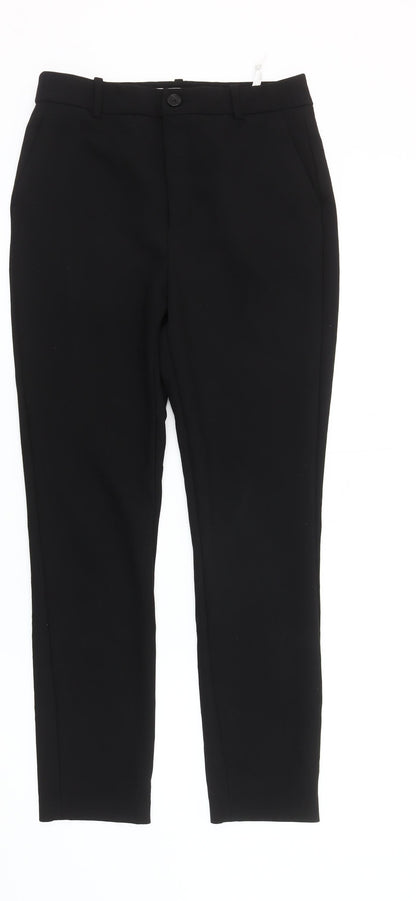 Zara Mens Black Slim Trousers for