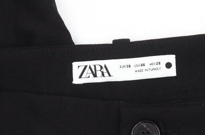 Zara Mens Black Slim Trousers for