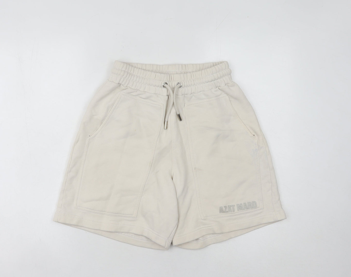 Azat Mard Women's Beige Sweat Shorts S