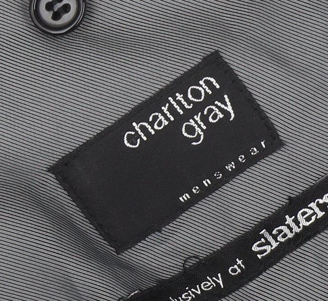 Charlton Gray Men's Black Blazer - Size 40L, Business Wear