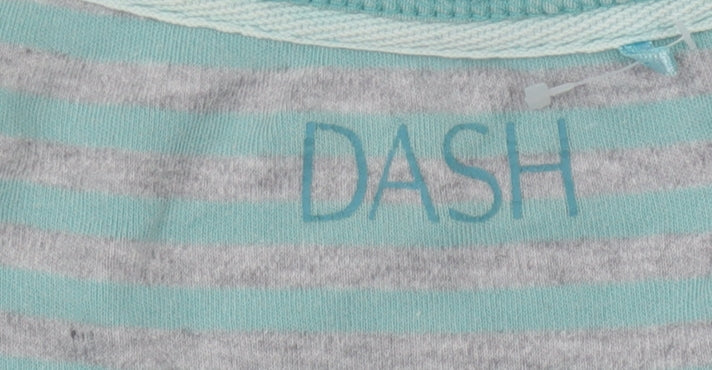 Dash Women’s Blue Striped 3/4 Sleeve T-Shirt Size 12