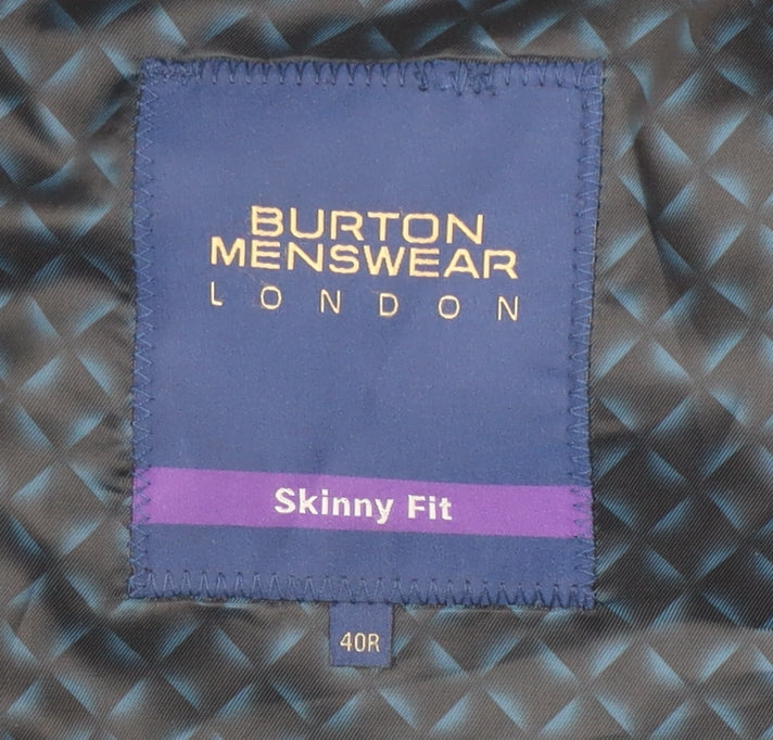 Burton Menswear Blue Slim Blazer 40R Men's Formal