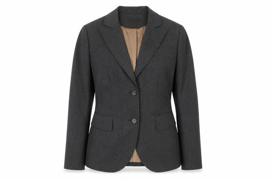 AUST Women's Grey Pinstripe Suit Jacket Size 12