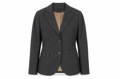 AUST Women's Grey Pinstripe Suit Jacket Size 12