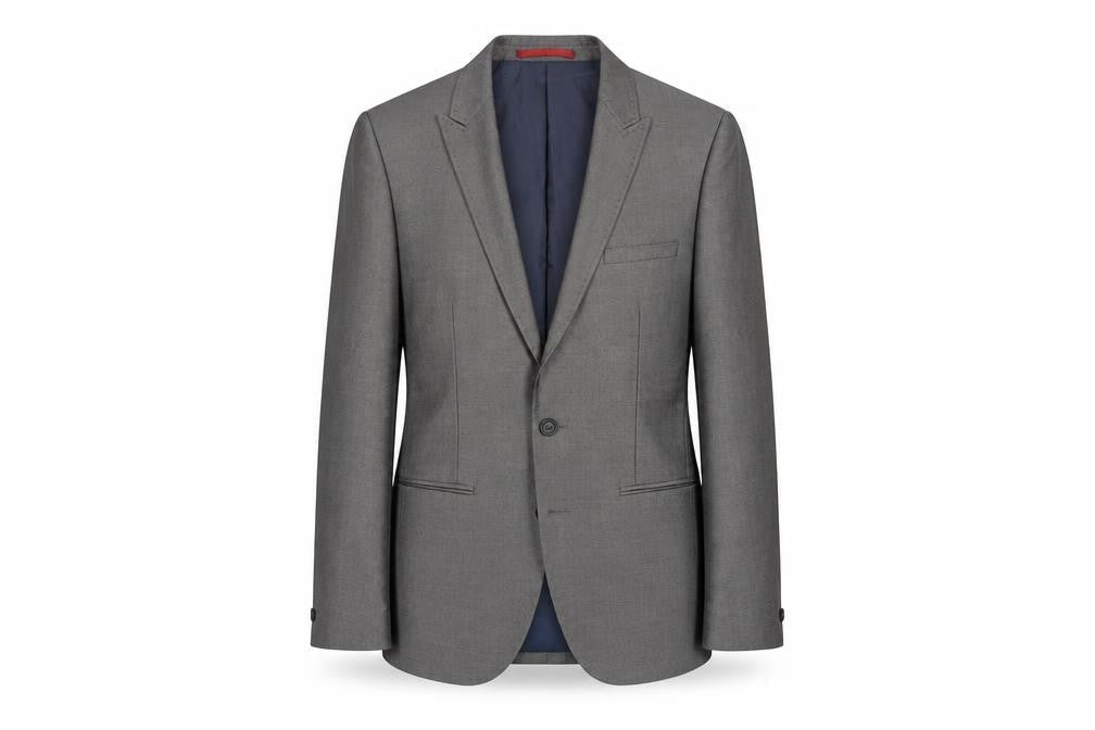 Ventuno 21 Men's Grey Slim Fit Suit Jacket 36 Small