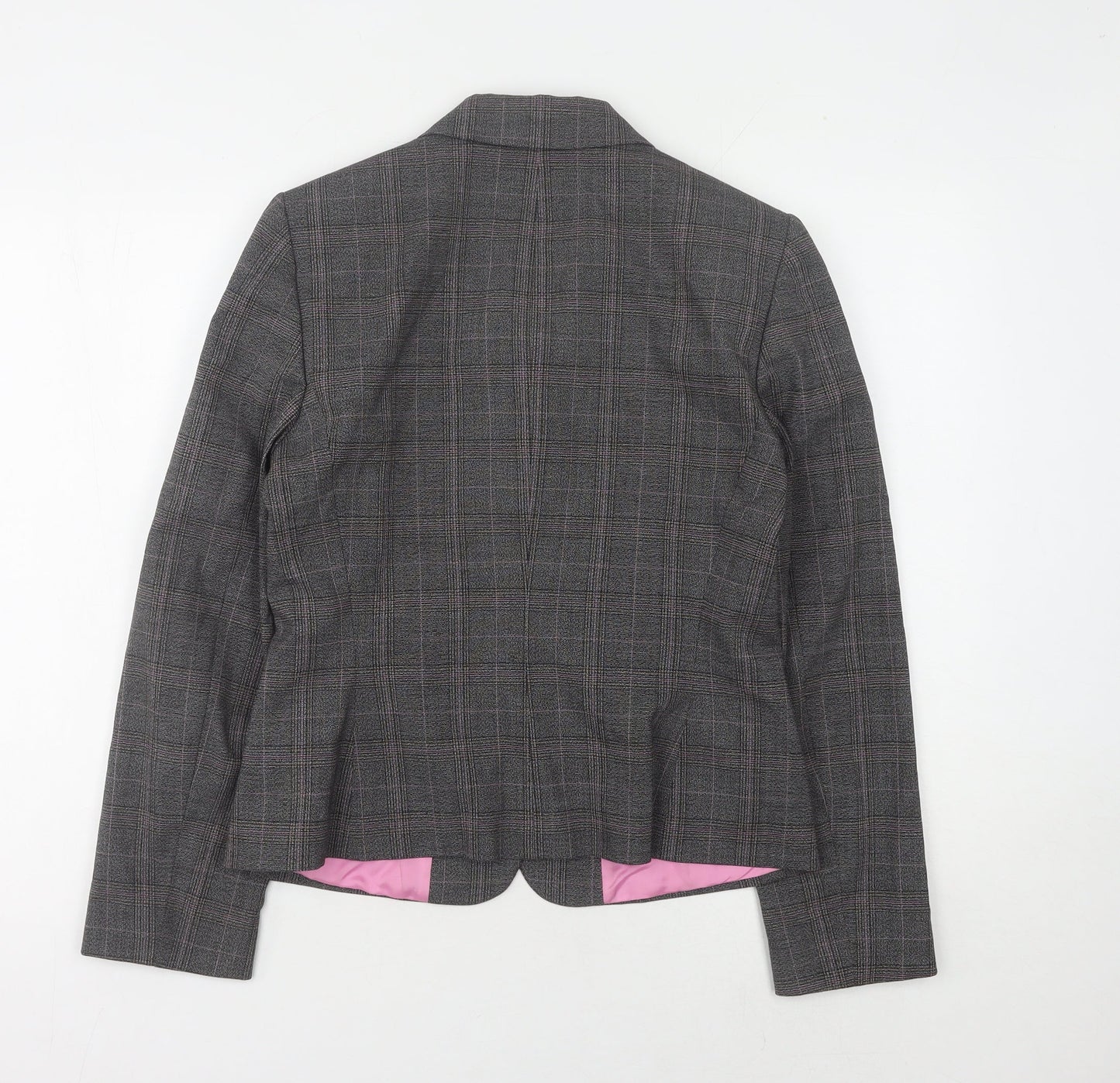Tahari Women's Grey Plaid Blazer, Size 8, Business