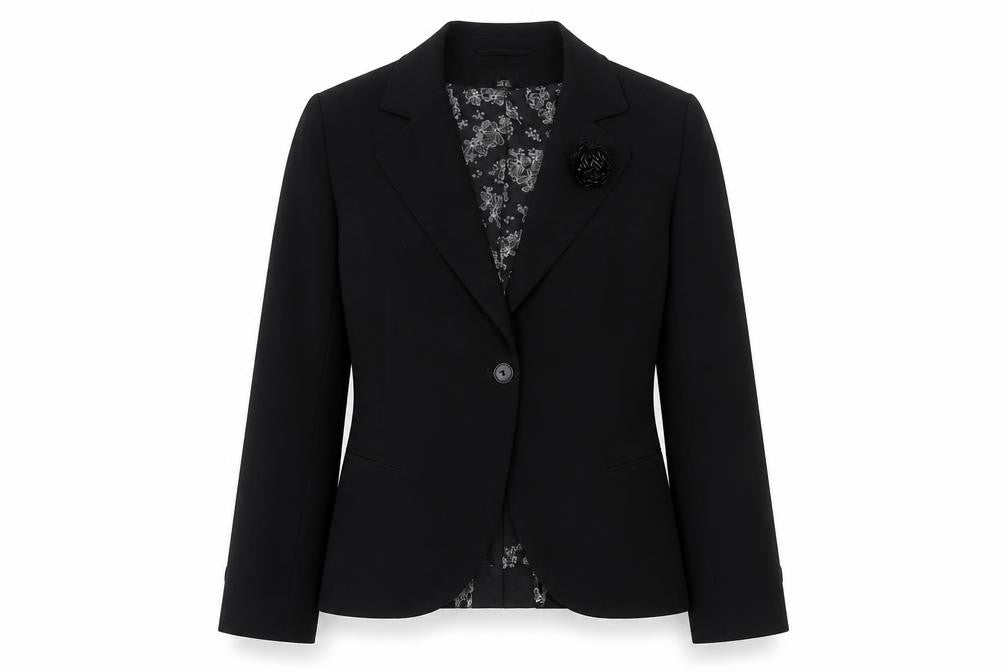 H&M Women's Black Blazer Size 10 Regular Fit