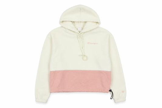 Champion Women's Ivory Pink Pullover Hoodie - Size S
