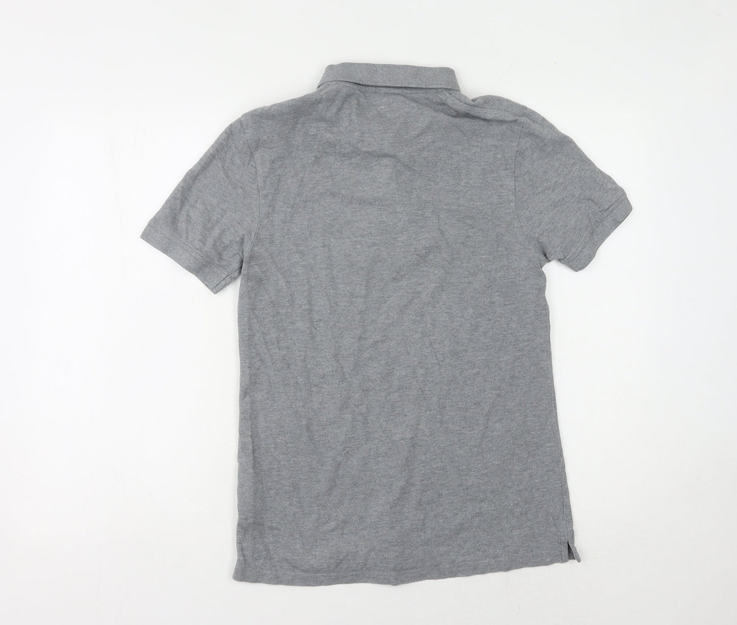 Lyle & Scott Men's Grey Short Sleeve Polo Shirt, Size S