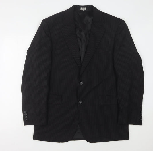 Jos. A. Bank Men’s Black Striped Wool Blazer 41R