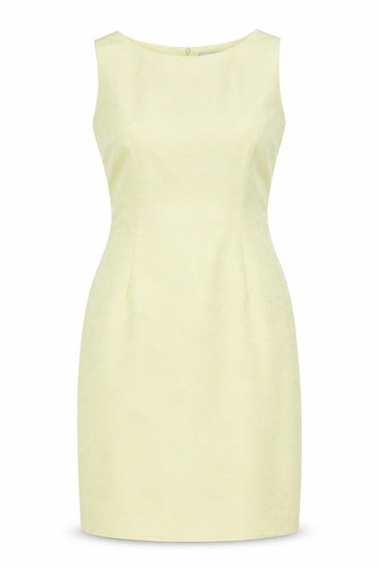 Vera Mont Women's Yellow Sheath Dress, Size 12, Formal