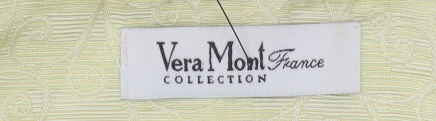 Vera Mont Women's Yellow Sheath Dress, Size 12, Formal