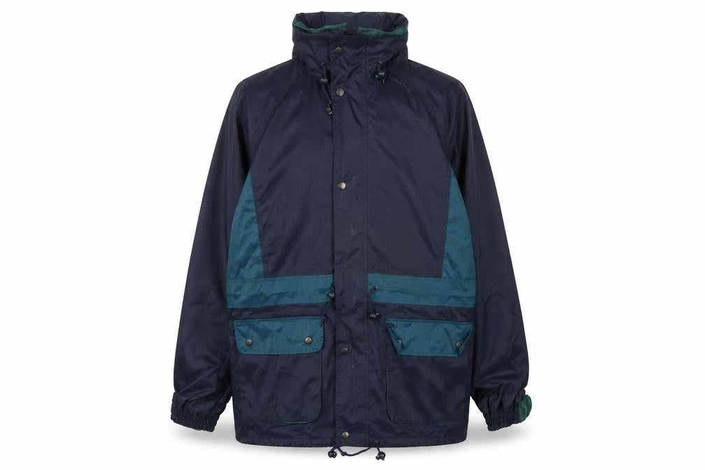 Champion Men's Blue Rain Coat Jacket Size M