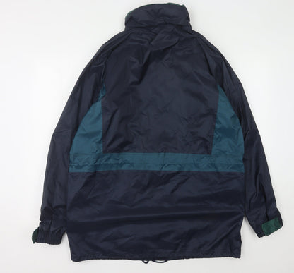 Champion Men's Blue Rain Coat Jacket Size M