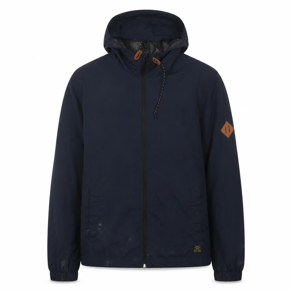 H&M Men's Blue M Windbreaker Jacket Hooded Full Zip