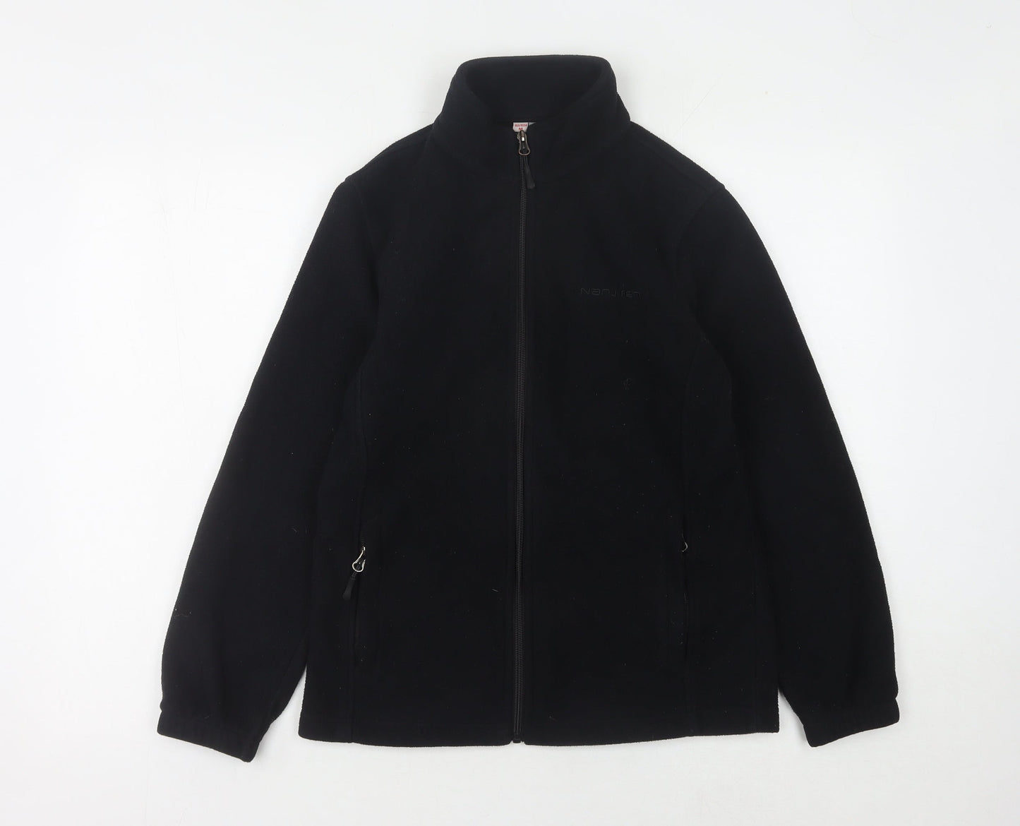 NanjiREN Men's Black Fleece Jacket M, Autumn Casual