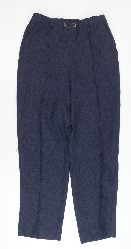 Honor Millburn Women's Blue Straight Trousers Size 10