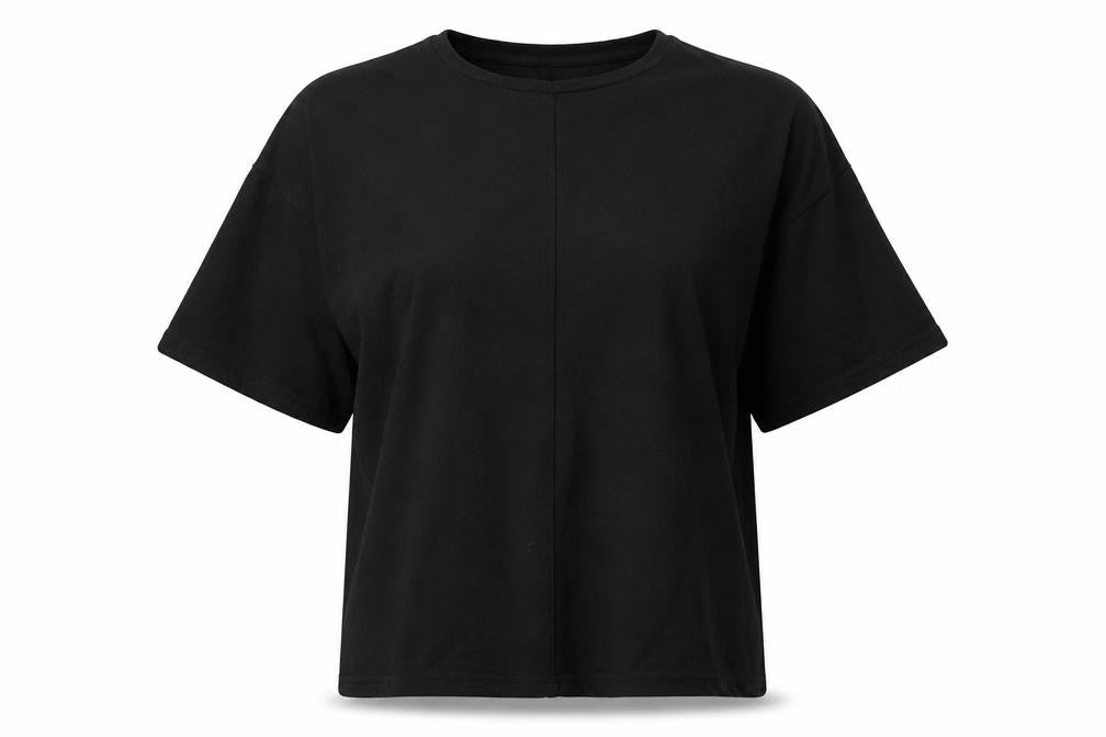ASOS Women's Black T-Shirt, Size 10, Crew Neck
