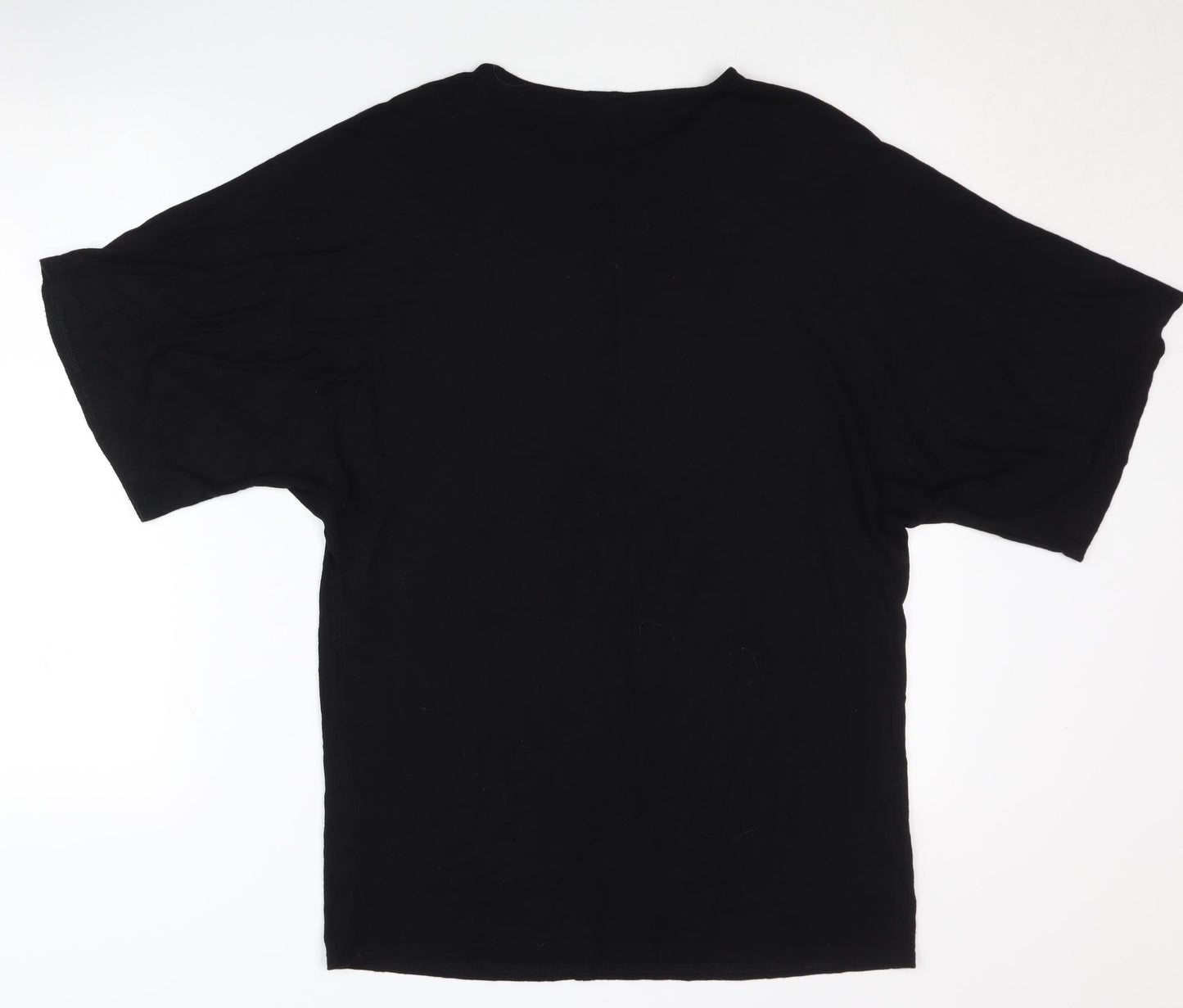 ASOS Women's Black T-Shirt, Size 10, Crew Neck