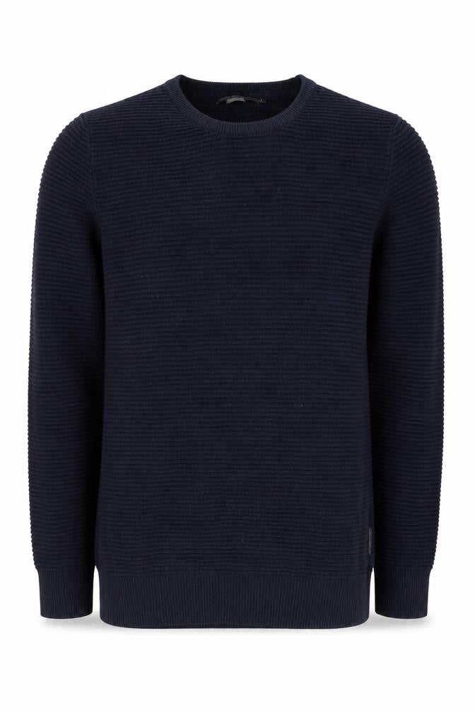 French Connection Men's Blue Knit Jumper M
