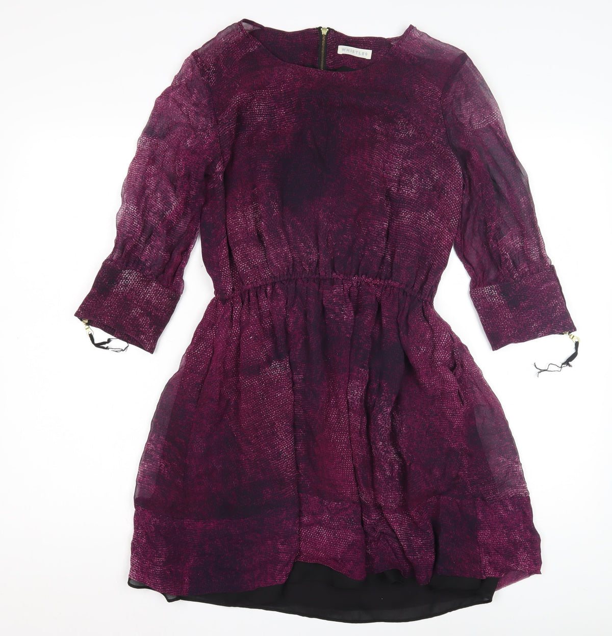 Whistles Women's Purple A-Line Dress Size 10
