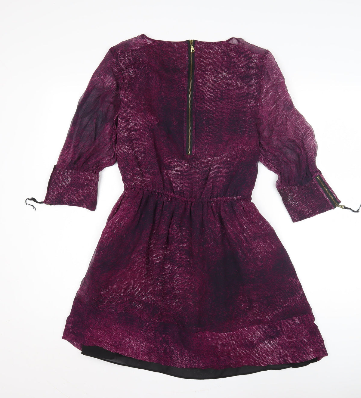 Whistles Women's Purple A-Line Dress Size 10
