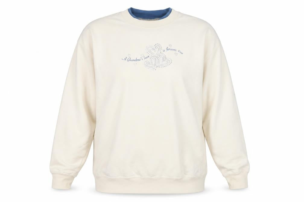 M & C Sportswear Unisex Ivory XL Pullover Sweatshirt