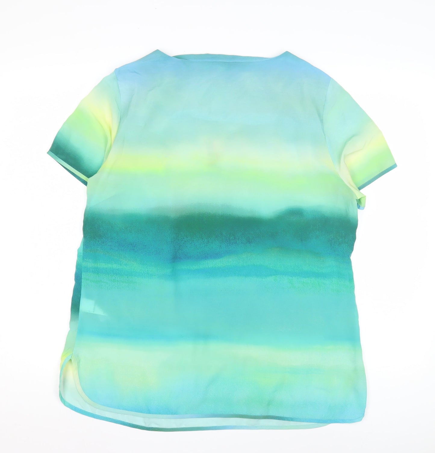 Marks and Spencer Women's V-Neck Multicoloured Blouse Size 16