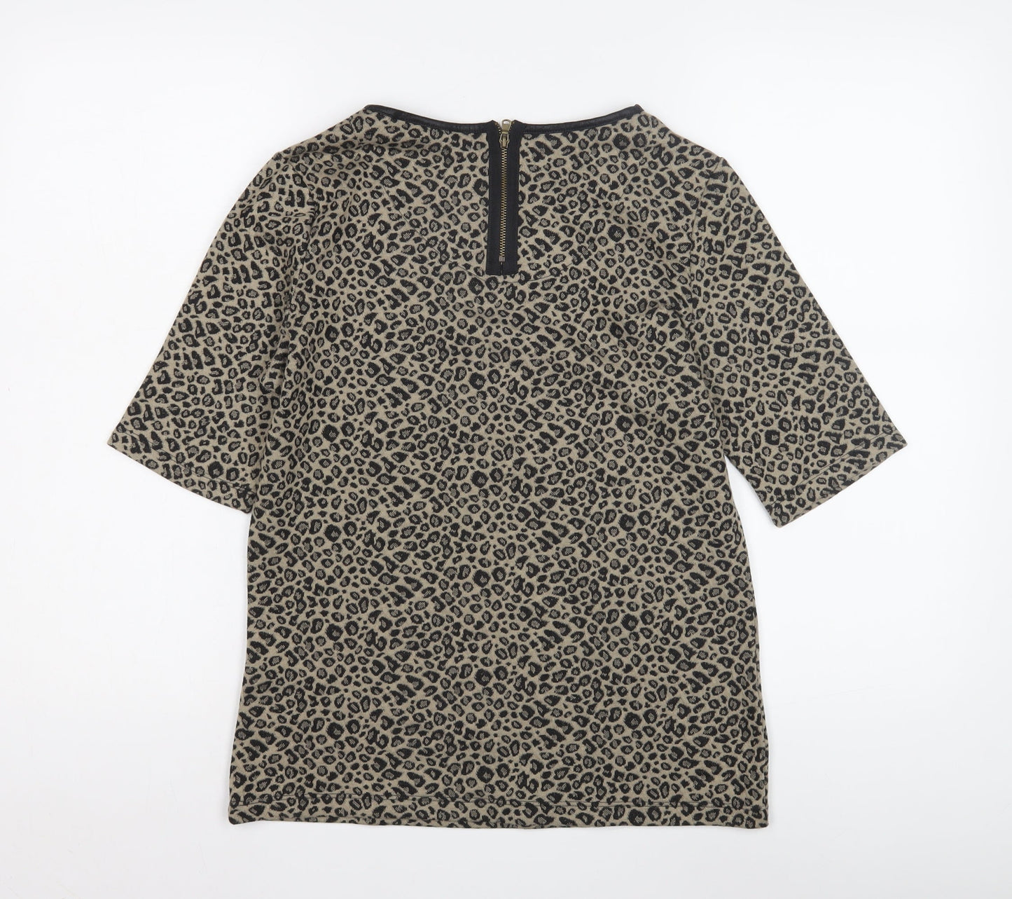 Marks and Spencer Women's Beige Animal Print Blouse Size 10