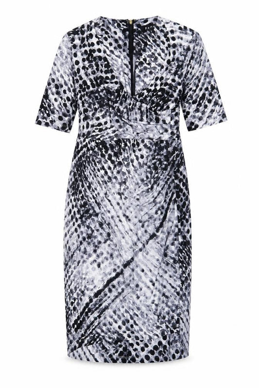DKNY Women's Black Polka Dot Dress Size 2