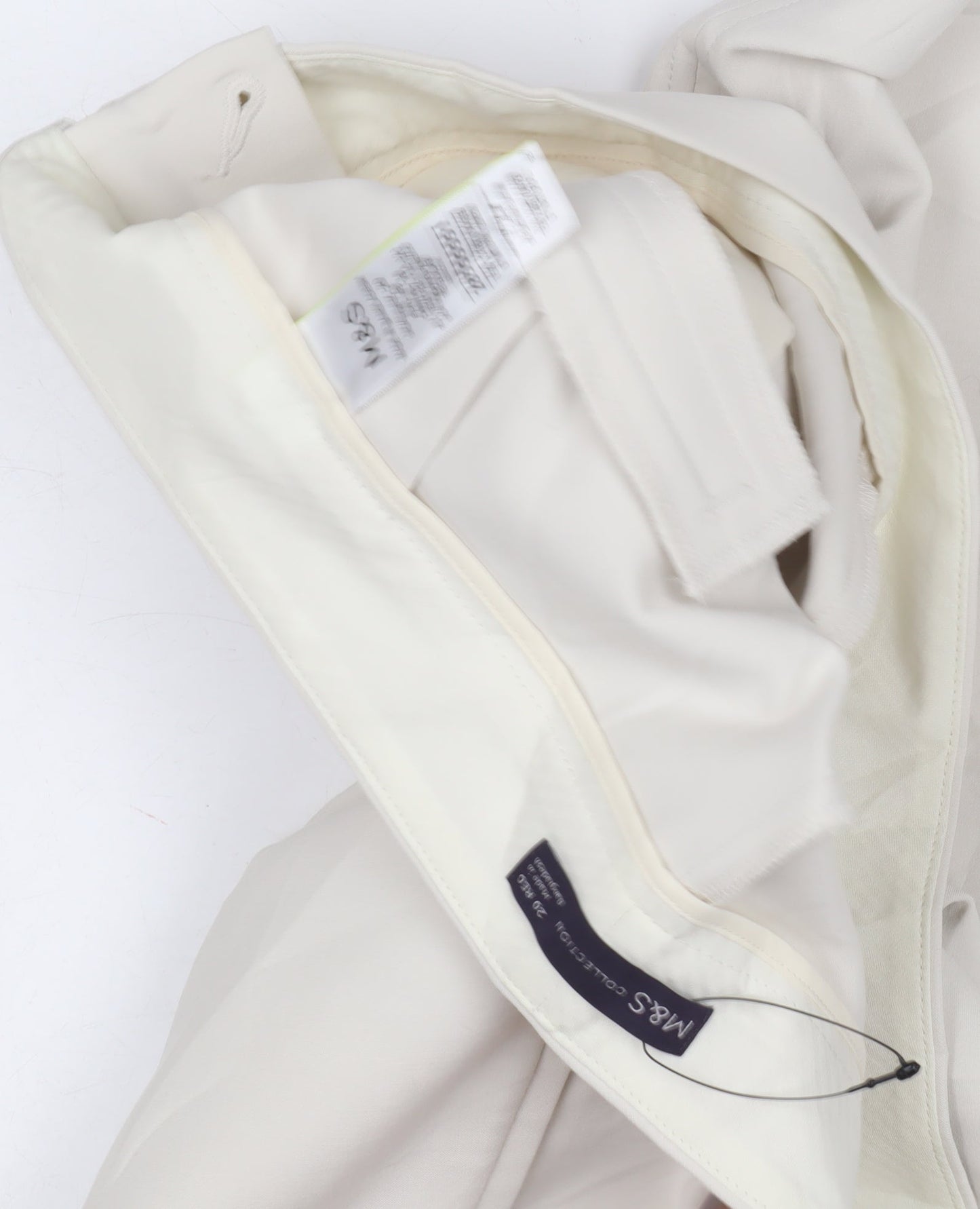 Marks and Spencer Women's Ivory Trousers Size 12
