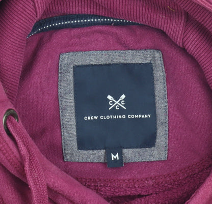 Close-up detail of Crew Clothing Red Medium Pullover Hoodie