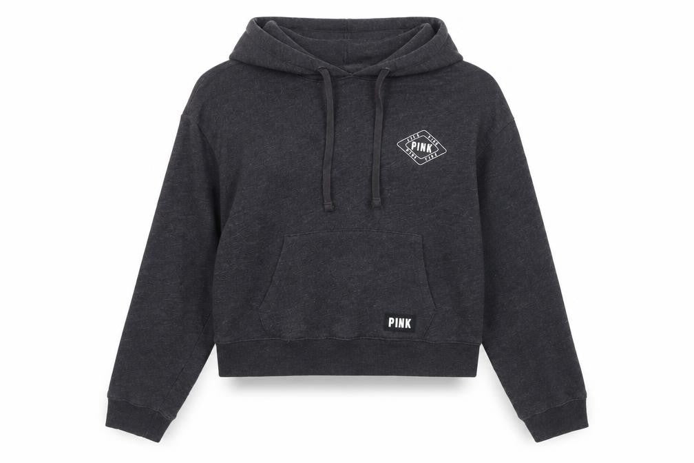 Victoria's Secret PINK Women's Black Pullover Hoodie M