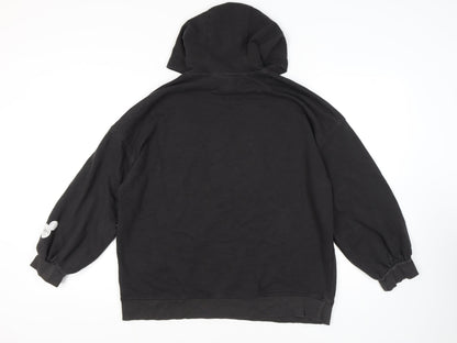 H&M Womens Black Pullover Hoodie, M, Casual Style