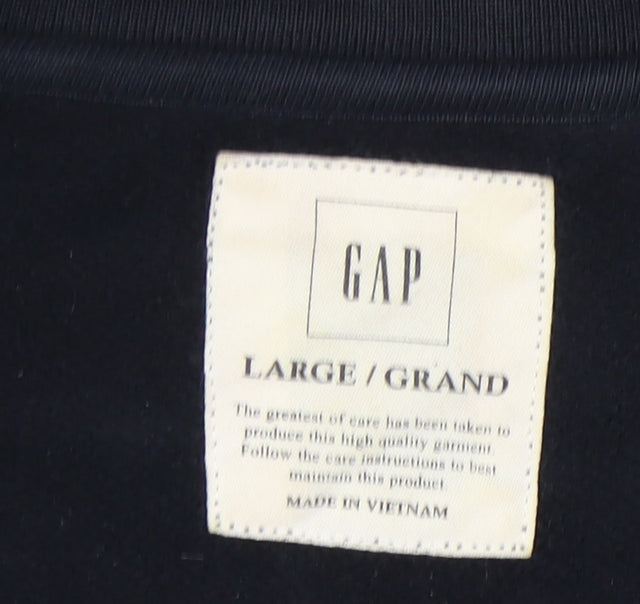 GAP Men's Black Full Zip Sweatshirt L