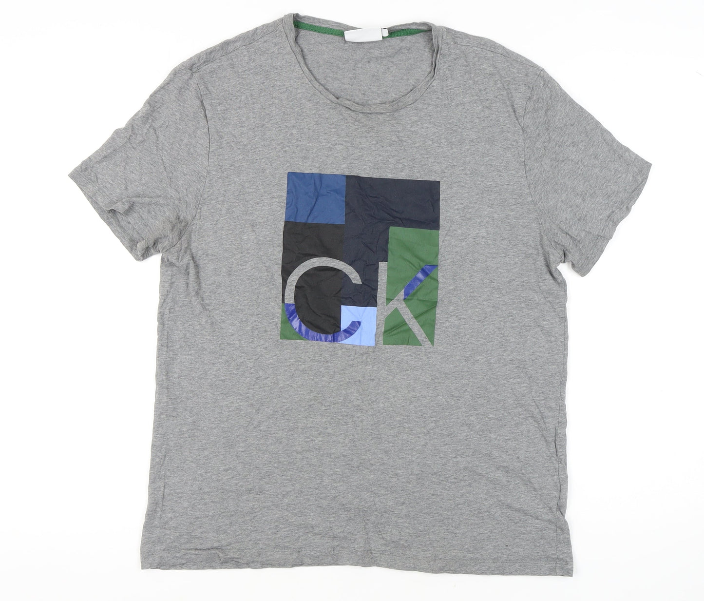 Calvin Klein Men's Grey XL Graphic T-Shirt