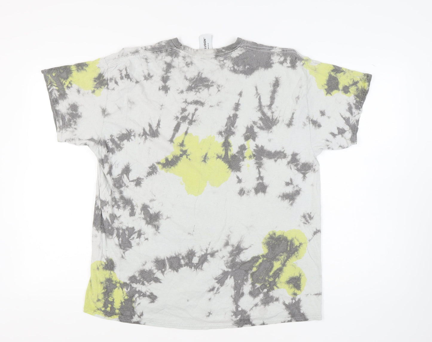 Collusion Men's Multicoloured Graphic Print T-Shirt L