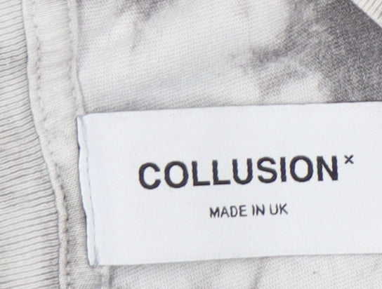 Collusion Men's Multicoloured Graphic Print T-Shirt L