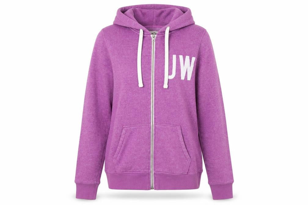 Jack Wills Women Purple Full Zip Hoodie Size 10