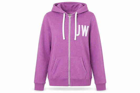 Jack Wills Women Purple Full Zip Hoodie Size 10